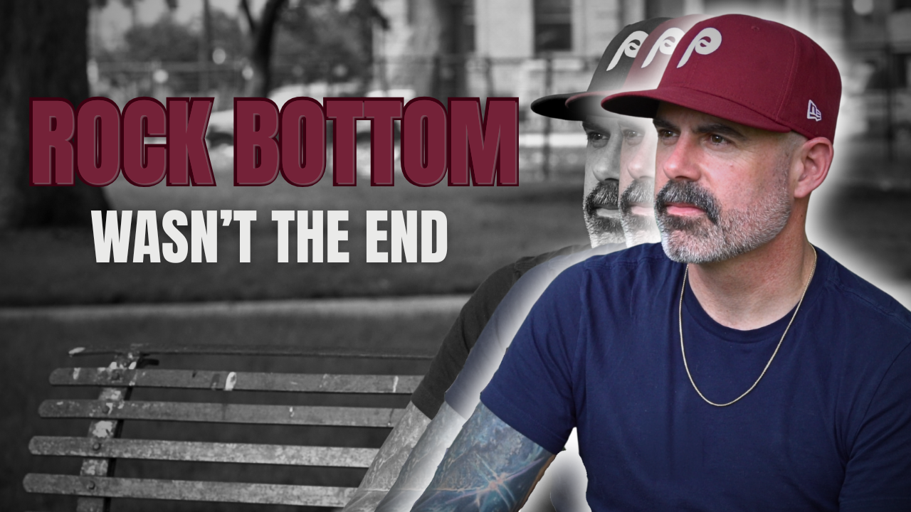 Thumbnail from a Bespoke client video: Rock Bottom Wasn't the End